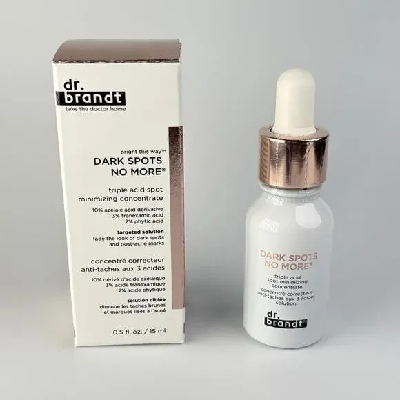 DR.BRANDT Dark Spots No More Triple Acid Spot Minimizing Concentrate 0.5oz - Picture 1 of 3